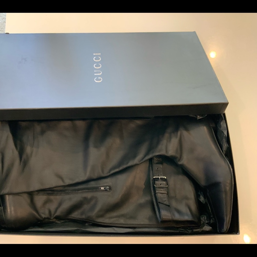 Authentic Gucci  over the knee leather boots